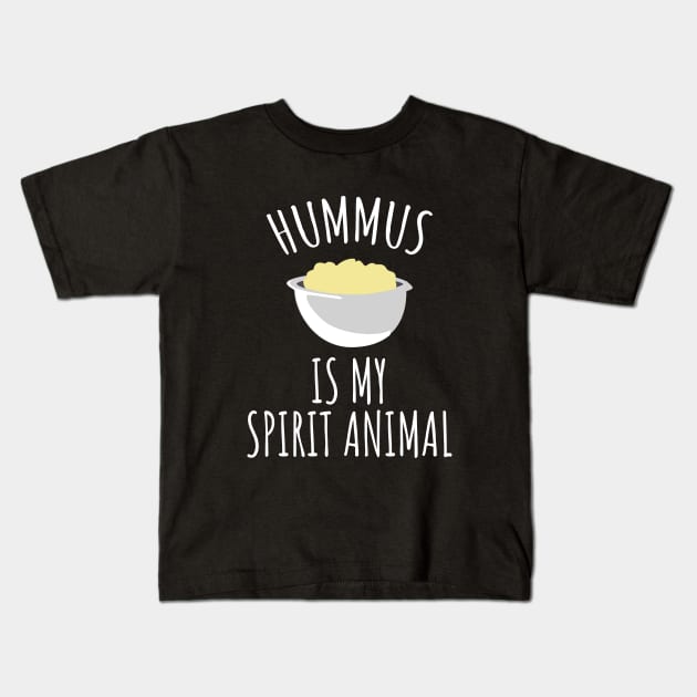 Hummus is my spirit animal Kids T-Shirt by LunaMay